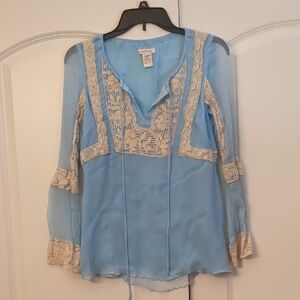 Sundance Blue Boho Shirt